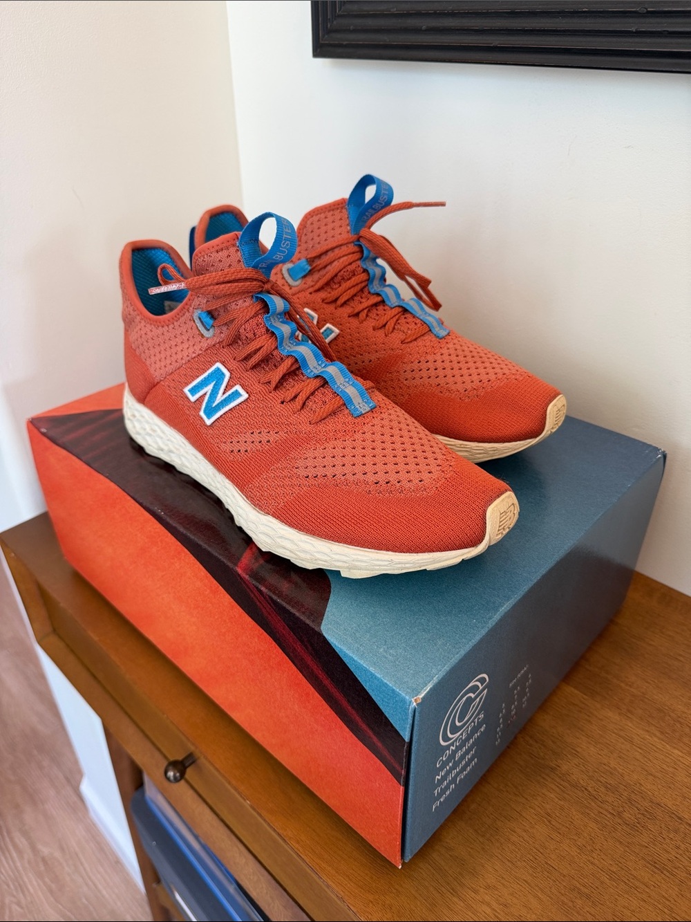 Concepts x New Balance Trailbuster Fresh Foam Orange Knit Sneakers